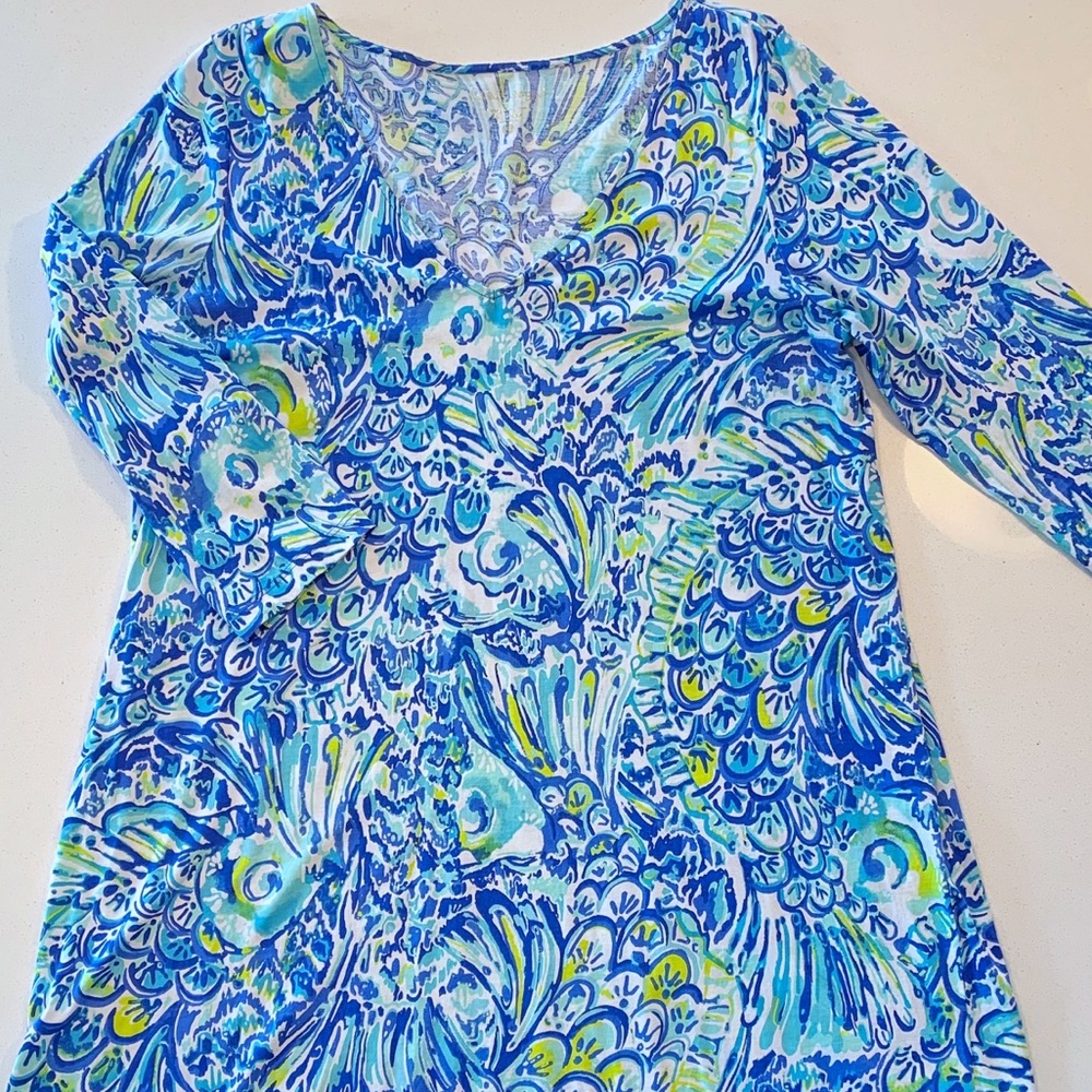 LNWoT Excellent like-new Lilly dress XL BLUES!!!